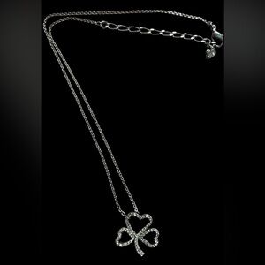 Swarovski Silver Clover Necklace